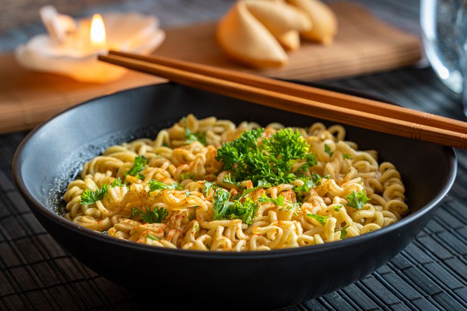 Best Chilli Garlic Noodles in Niwai at KAAFII Cafe